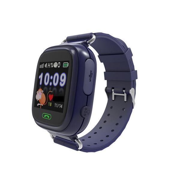 Nevenoe Touch Screen Real Time Kids GPS Tracker Smart Watch - Dark Blue