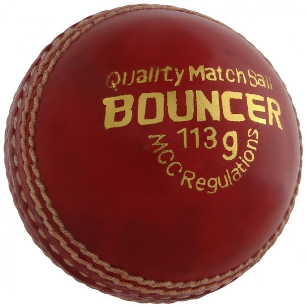 IXU Bouncer Cricket Ball - 2 Piece 113g Red