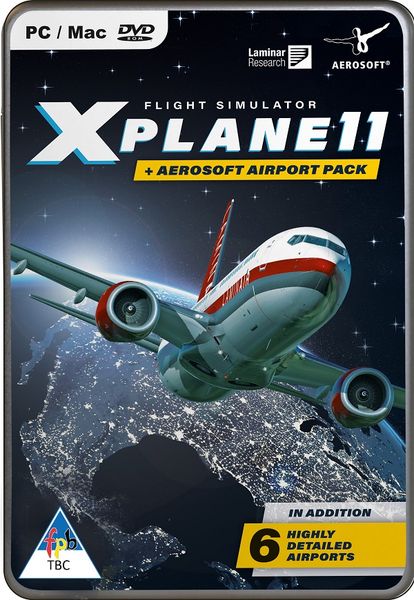 XPlane 11 &amp; Aerosoft Airport Collection PC DVD