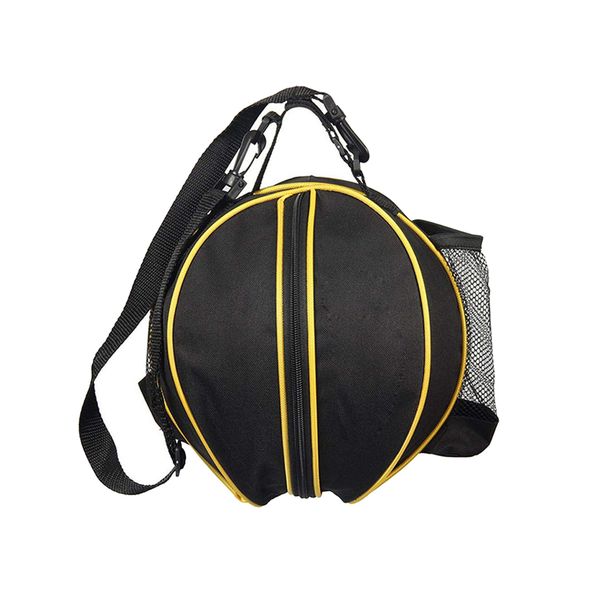 Outdoor Sports Shoulder Soccer Ball/ Basketball Bag - Balck