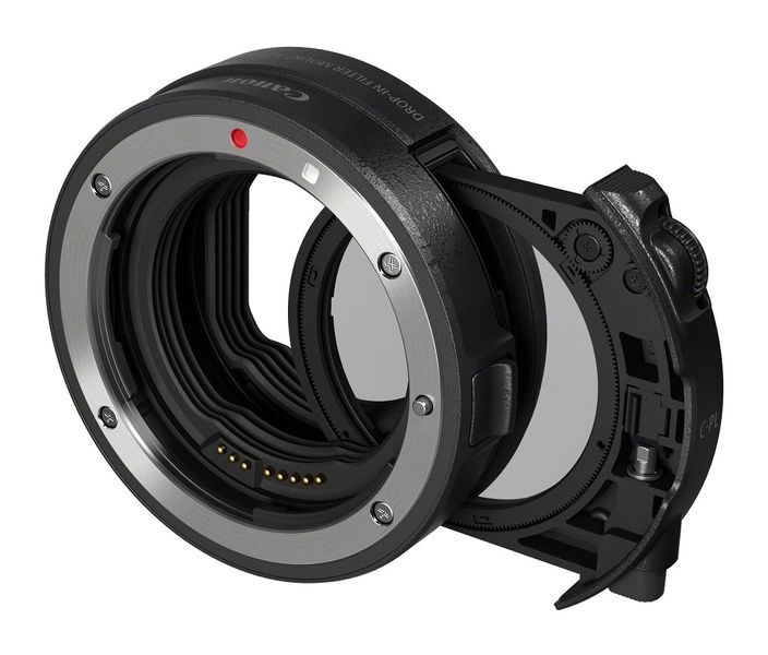 Canon Drop In Filter Mount Adapter EF-EOS R with Circular Polarizer Filter