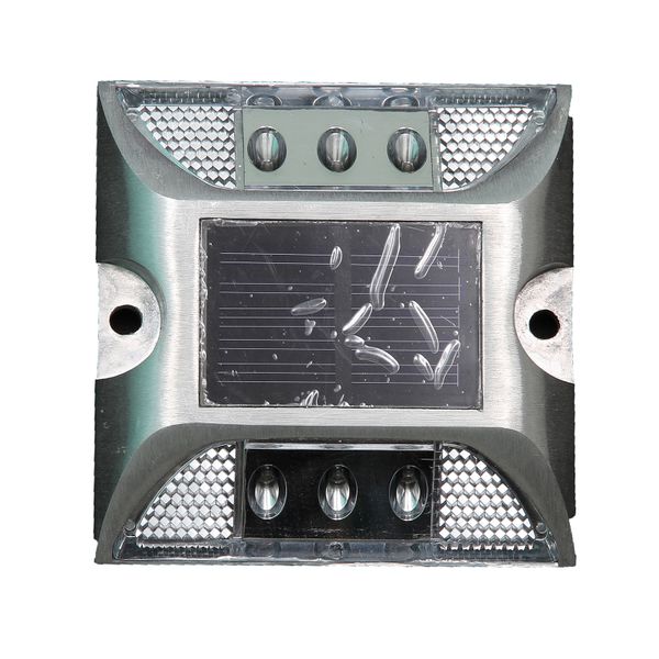 Aluminium Solar Driveway Light White 2 Pcs