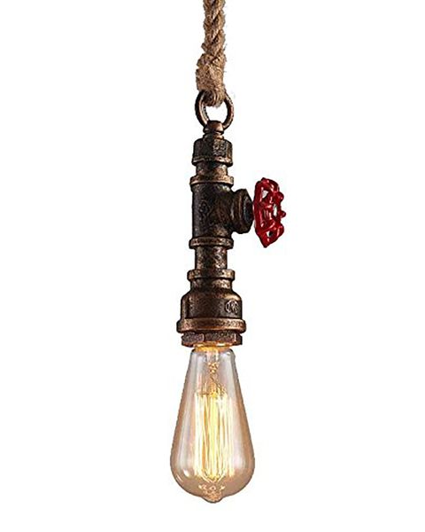 Modern Vintage rope -Lamp-Pedant 2 Pcs Pack
