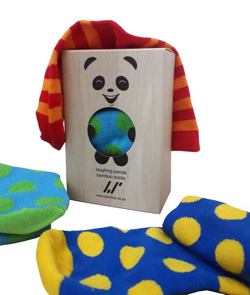 Laughing Panda Bamboo Socks (3 Pair Box Set)
