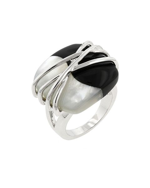 Miss Jewels- Black and White Costume Ring