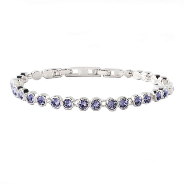 Civetta Spark tennis bracelet- Swarovski Tanzanite Crystals