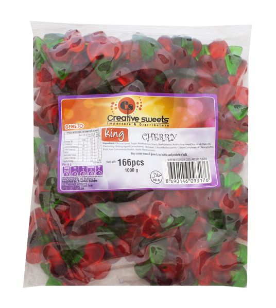 King Candy - Cherry Bulk Bag 2 x 1 Kg