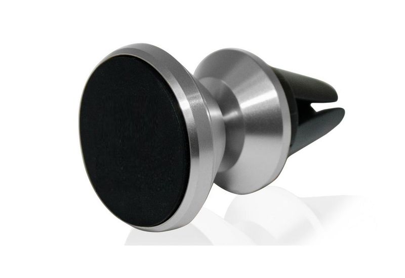 Magnetic Car Mount Cell Phone Holder Stand Air Vent – Silver