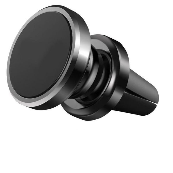 Magnetic Car Mount Cell Phone Holder Stand Air Vent – Silver