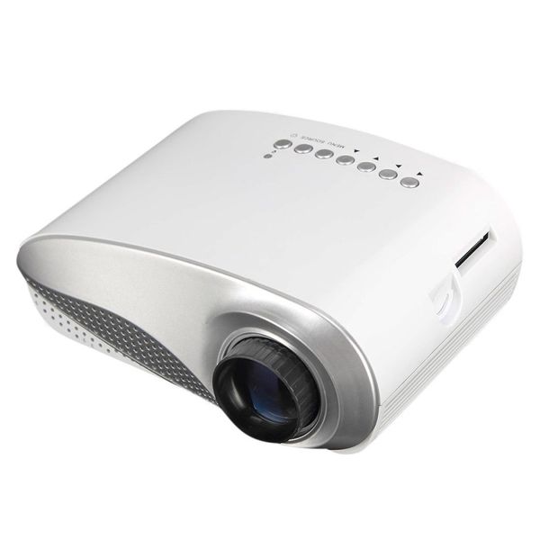 Nevenoe Mini Multimedia LED Projector with Built in Analog TV - White