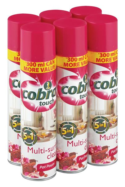 Cobra 6x300ml, Multi Surface Cleaner, Pot Pouri