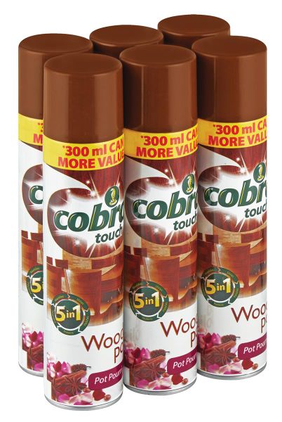 Cobra Touch Wood Polish Potpourri - 6 x 300ml