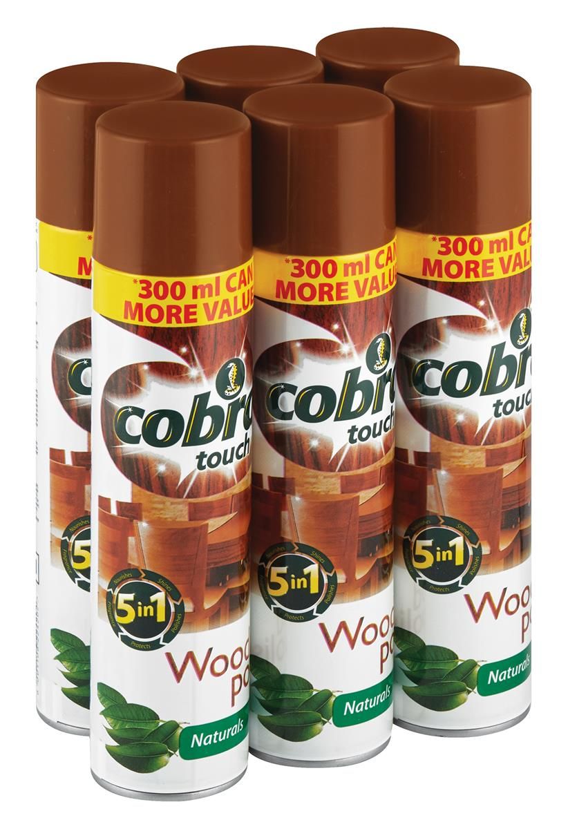Cobra Touch 6x300ml, Wood Polish, Naturals Shop Today. Get it