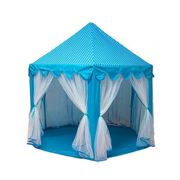 Kids Play Portable Folding Tent Children Castle with Net - Pink