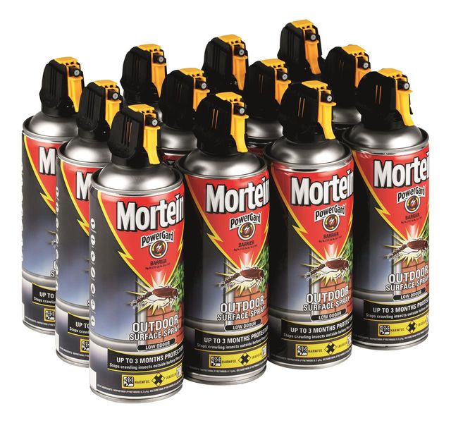 Mortein 12 x 300ml, Powergard Barrier Insecticide, Outdoor Surface Spray