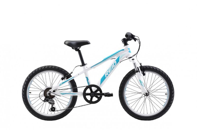 Reid Scout Aluminum 20" Mountain Bike Shimano 7 Speed - White/Blue