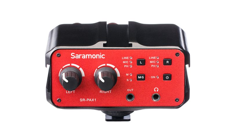 Saramonic SR-Pax1 2-Channel On-Camera Audio Mixer With +48V Preamps