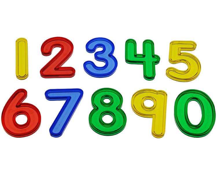 Greenbean Translucent Numbers: 10 Pieces