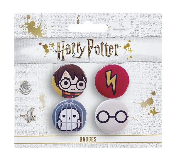 Harry Potter - Chibi Set 1 Harry / Hedwig Badge Pack (Parallel Import)