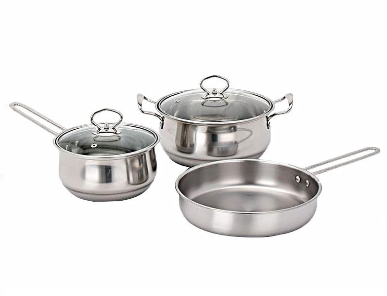 5 Piece Stainless Steel Cookware Pot set