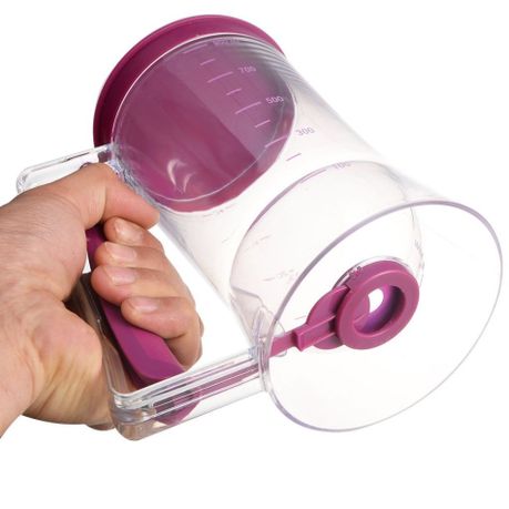 1pc Batter Dispenser For Cup Cake Batter Handheld Funnel Dispenser (purple)