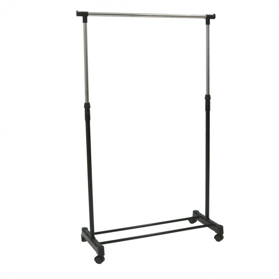 Hazlo Single Layer Cloths Hanging Rail Rack with Wheels Shop Today