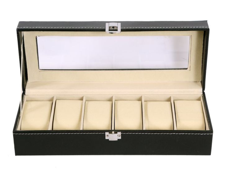 Hazlo PU Leather Watch Display Storage Case Box Organizer - 20 Grid