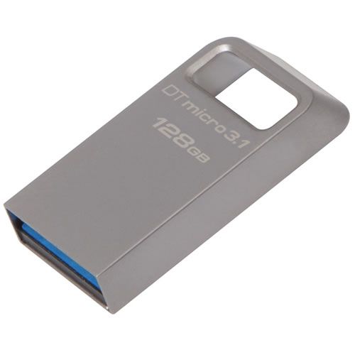 Kingston DataTraveler Micro 3.1 128GB Flashdrive - Silver