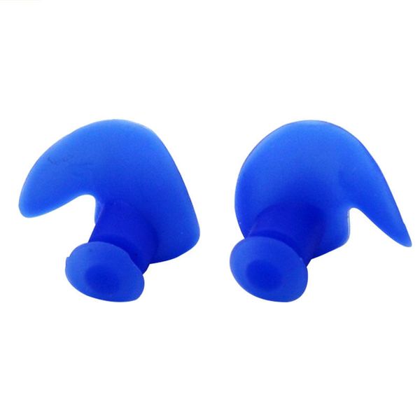 Waterproof Swimming Soft Silicone Earplugs - Blue