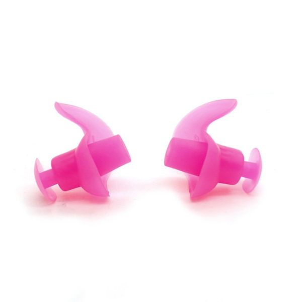 Waterproof Swimming Soft Silicone Earplugs - Pink