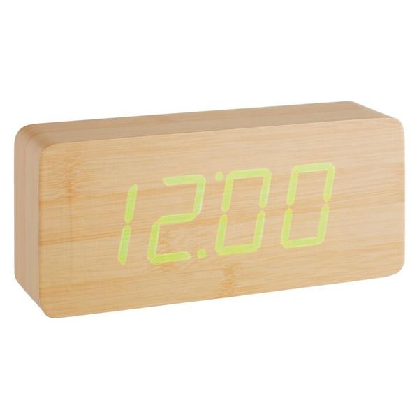 LED Wooden Alarm Clock