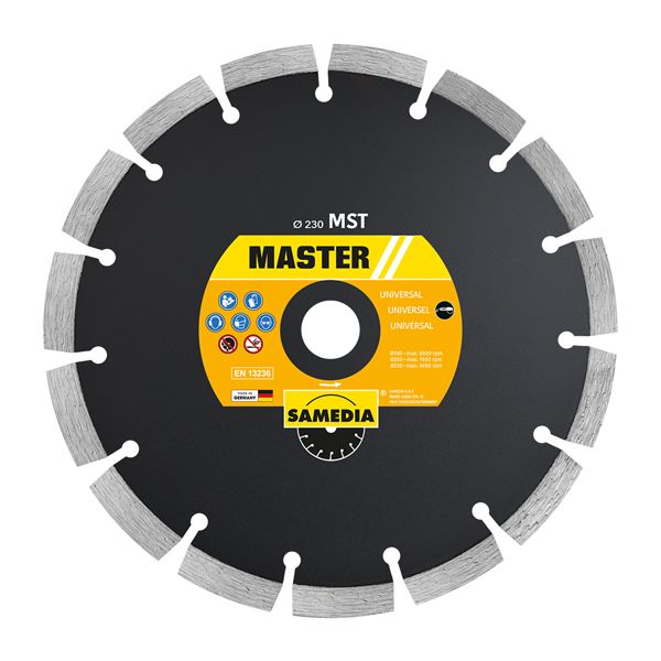 Samedia Diamond Blade 230mm Segmented Ind Multi Purpose Master Mst