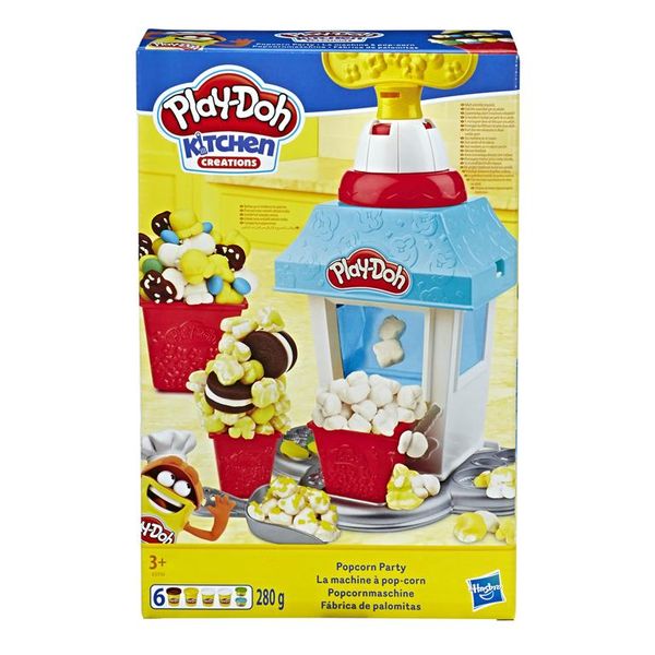 Play-Doh Kitchen Creations Popcorn Party Play Food Set with 6 Play-Doh Can