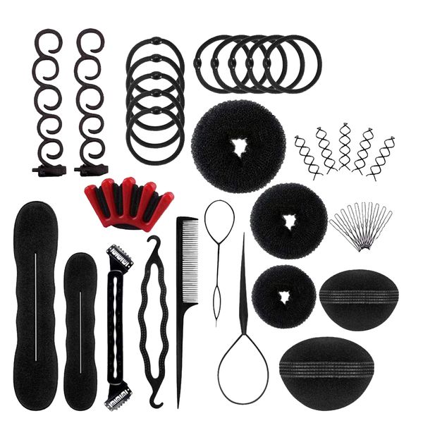 DIY Hair Styling Accessories Kit Set - 40 Piece