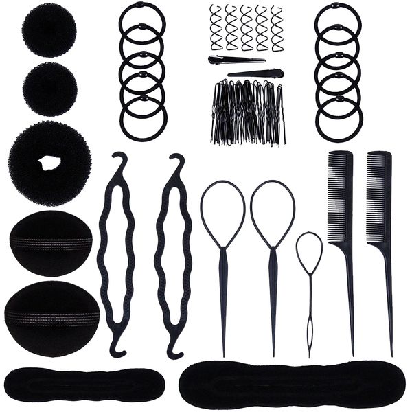 DIY Hair Styling Accessories Kit Set - 41 Piece