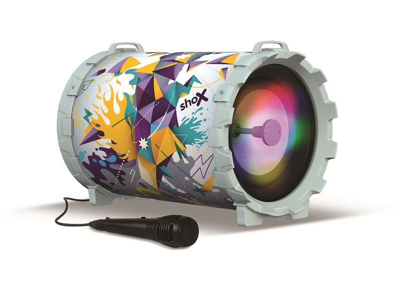 shoX Inferno 10W Portable Bluetooth Speaker-White