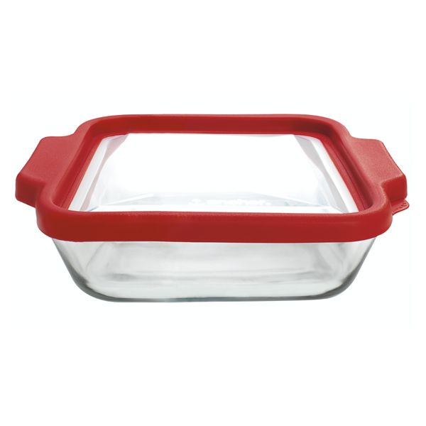 Anchor Hocking - TrueFit Glass Square Cake Container with TrueFit Lid 20cm