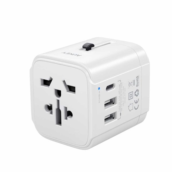 Universal Travel Adapter With Multiple USB-C &amp; USB-A Ports (240V,6A)
