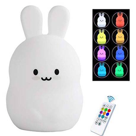 lovely bunny silicone night light