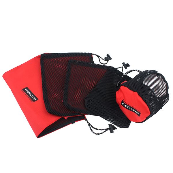 Multi-Function 5-in-1 Travel Camping Accessories Sorting Net Bag Set