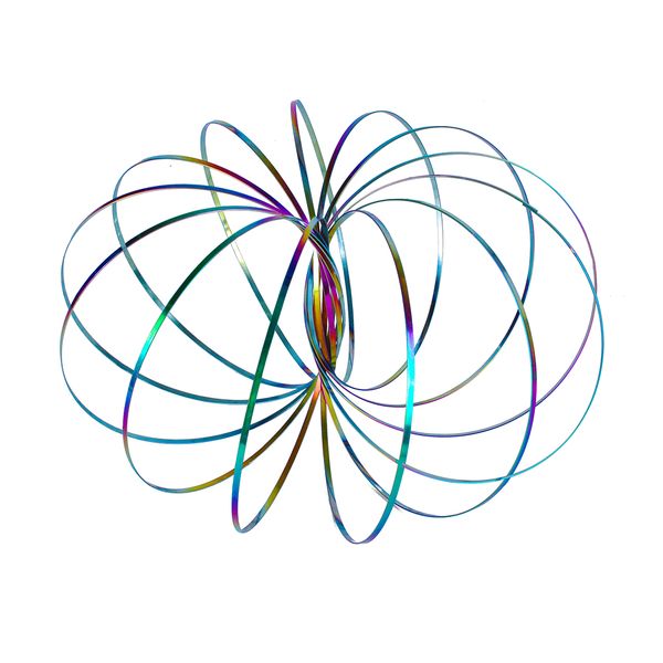 Multicolor Magic Flow Rings Kinetic Educational Spring Toy