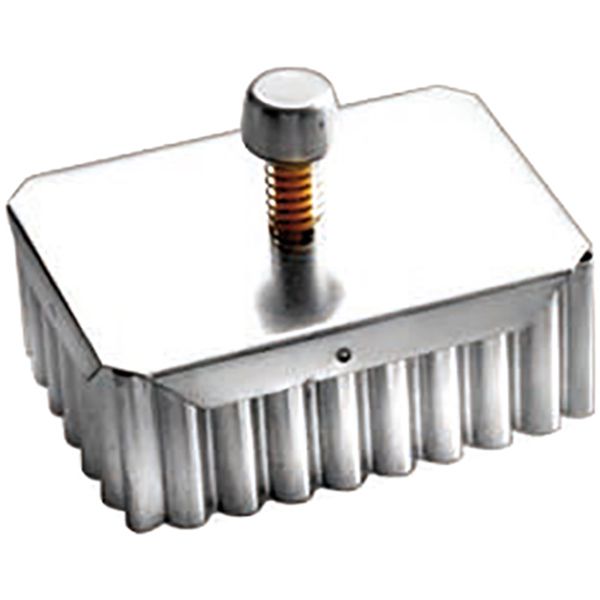 Ibili - Accesorios 6cm Fluted Rectangular Cookie Cutter