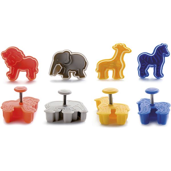 Ibili - Ejector Cookie Cutter Set Safari