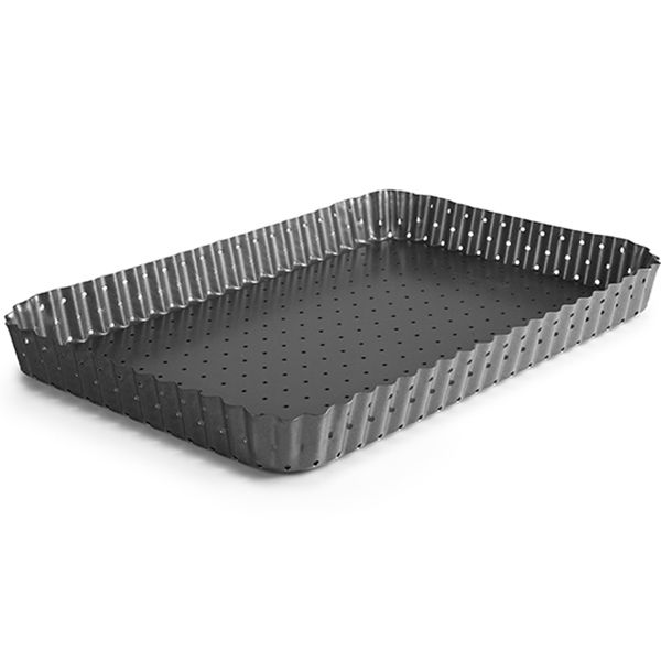 Ibili - Crous Non-Stick Perforated Rectangular Tart Biscuit Pan 31cm