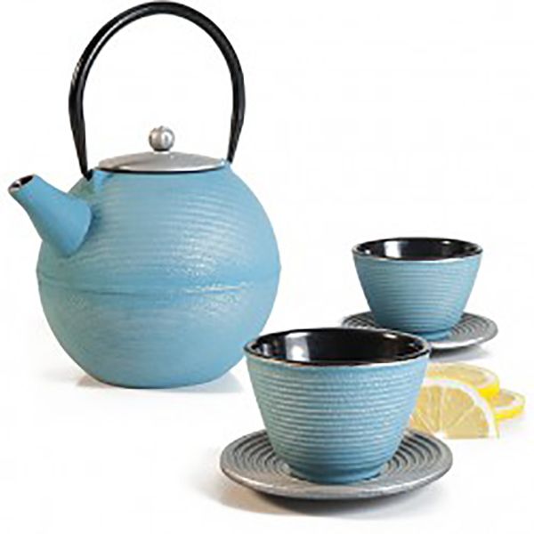 Ibili - Oriental Cast Iron Tetsubin Infuser Teapot Set Soho 1 Litre