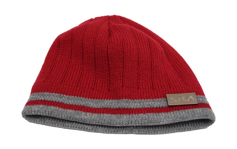 SKA Red Short Fleece Beanie