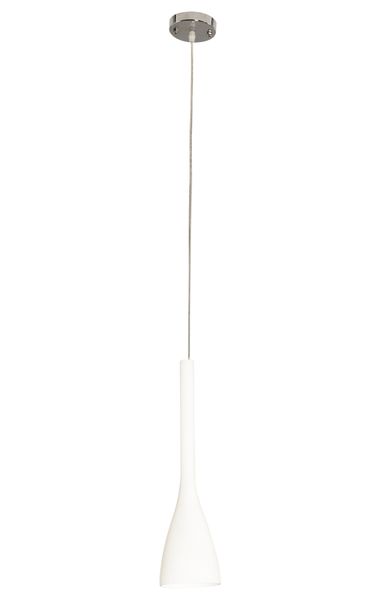 Bright Star Lighting Corded Pendant with Elongated White Glass