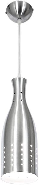 Bright Star Lighting Aluminium Cylindrical Pendant with Black Cord - 320mm