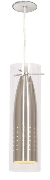 Bright Star Lighting Aluminium Dome Pendant with Clear Glass