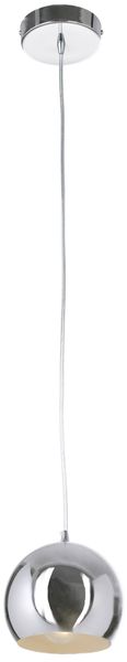 Bright Star Lighting Single Polished Chrome Pendant